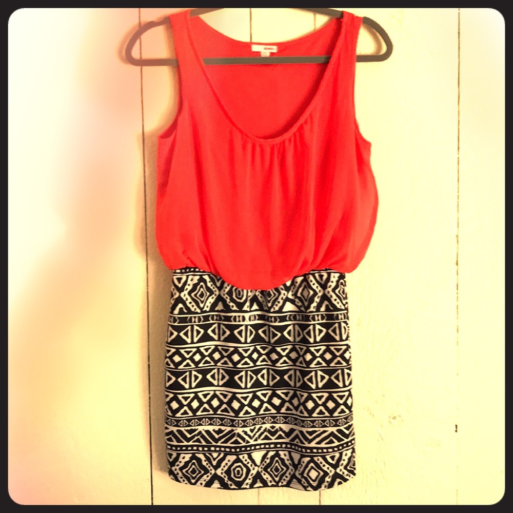Fun Orange and Black Summer Dress!